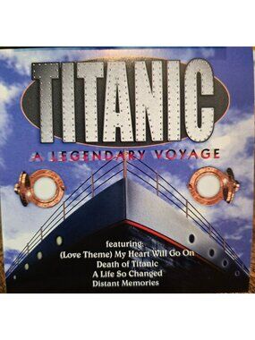 Titanic: A Legendary Voyage CD Featuring My Heart Will Go On Orchestral 38038cd